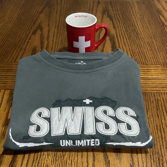 Spash Arts tradionally swiss Other - Swiss T-shirt men XL and red Switzerland mug